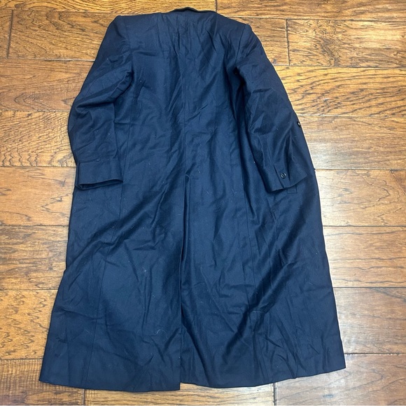 Guy‎ Laroche Navy wool long coat - Picture 2 of 6